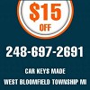 Car Keys Made West Bloomfield Township MI